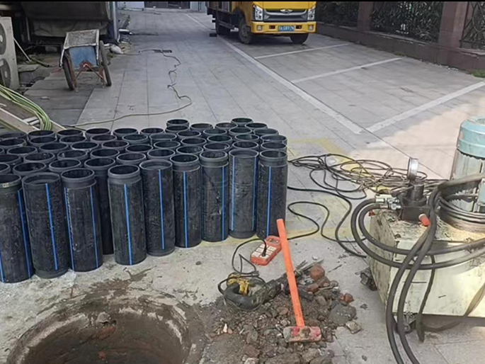 资源PE置换管厂家 DN315置换管 非开挖管短管置换